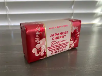 Bath and Body Works Bar Soap - Japanese Cherry Blossom Shea Butter Cleansing Bar. New. Beautiful, ti...