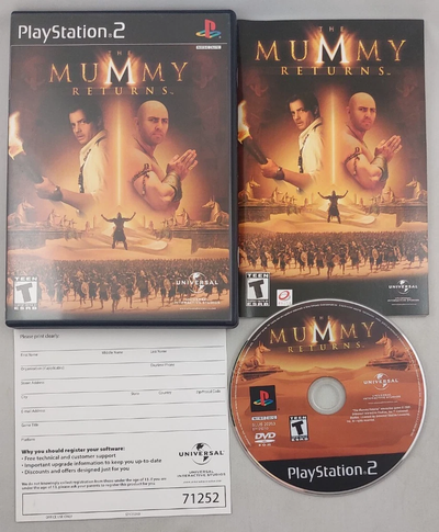 Like New Full + Insert The Mummy Returns PlayStation 2 PS2 $, View more
