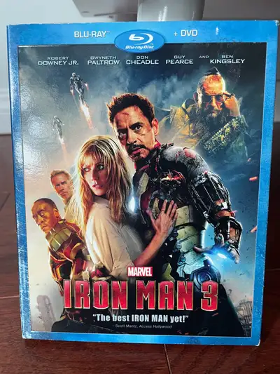 Iron Man 3 Blu Ray DVD, View more