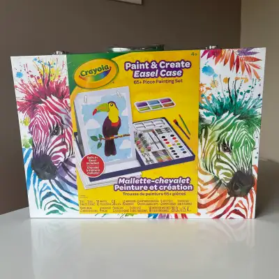 Brand New Crayola Paint & Create Easel Case painting set, View more