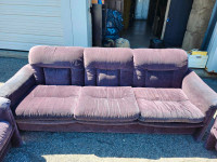 Purple couch 