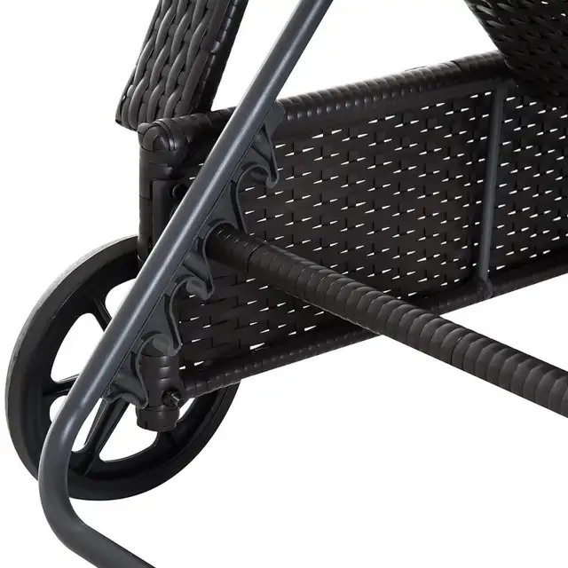 Wicker Chaise Lounge, Outdoor Lounge Chair, PE Rattan Patio Sun in Patio & Garden Furniture in Markham / York Region - Image 10