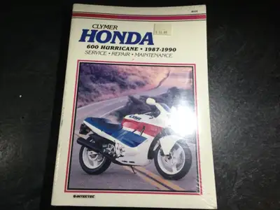 1987-1990 Honda 600 Hurricane Service Manual CBR600F CBR600, View more