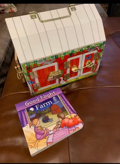 Melissa & Doug barn and Good Night Farm book, View more