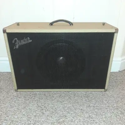1961 Fender blonde 1x12 "Tone Ring" Cabinet w/ JBL. RARE!, View more