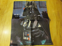 STAR WARS Darth Vader Poster Vintage 1983 Scholastic Laminated