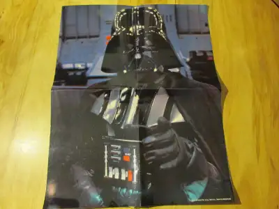STAR WARS Darth Vader Poster Vintage 1983 Scholastic Laminated, View more
