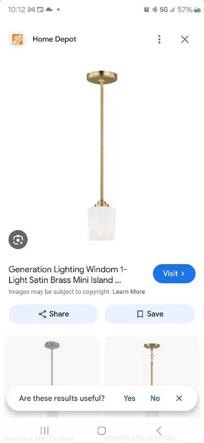 Generation Lighting Mini Pendant, View more