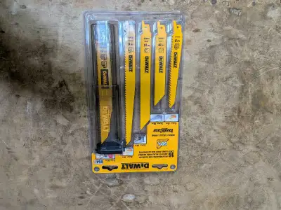 DEWALT Bi-Metal Reciprocating Saw Blade Set with Case (16-Piece) Model # DW4899 new in the package....