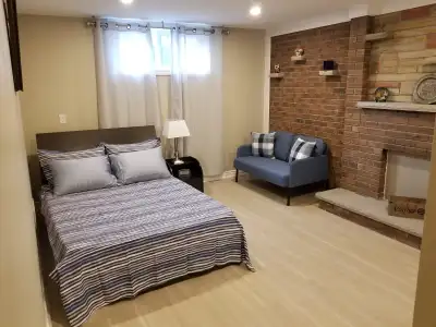 Description Private one bedroom apartment in a basement available from AUG 12th : Furnished, private...
