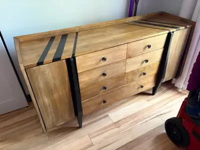 Solid Wood Dresser with Custom Star Detail, View more