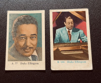 2 DUKE ELLINGTON 1958-59 Dutch Gum Cards 