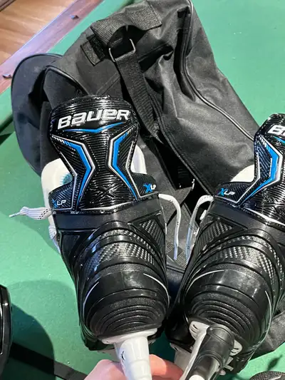 LIKE NEW Bauer X-LP Hockey Skates (Size 6) + Full Gear Bundle, View more