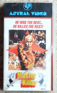 MASTER KILLER Kung-Fu VHS ENGLISH former rental video tape NTSC