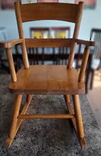 Cute Little Wood Rocking Chair 