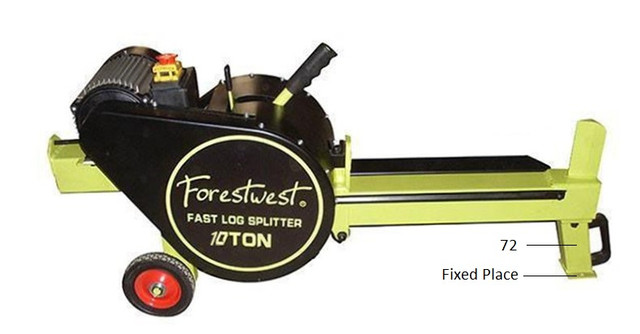 10Ton 2HP electric kinetic log splitter in Outdoor Tools & Storage in Oakville / Halton Region - Image 2