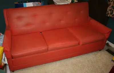 Retro Vintage Sofabed, top grade Naugahyde, View more