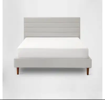 Silk & Snow Queen Mattress + Bed Frame. Good condition, View more