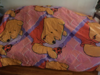 Adorable Winnie The Pooh Comforter and twin sheet set