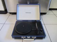 Classic Crosley Blue Stereo Suitcase Turntable Ex Condition!!