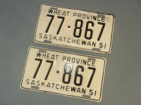 Saskatchewan License Plate 1951