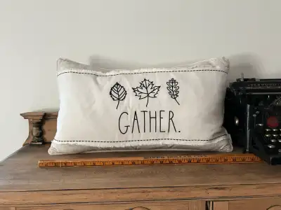 Rae Dunn Gather Pillow 13” x 22”, View more