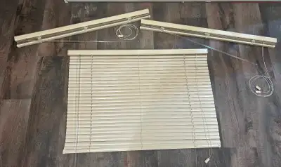 Three Hunter Douglas blinds for sale. All three were for windows measuring 37 1/2” wide X 26” high....