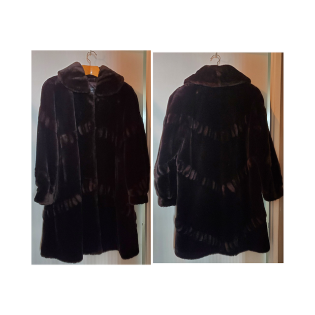 Beautiful Fur coat - Blackish-Dark-Brown Faux - NEW! - $80 O.B.O in Women's - Tops & Outerwear in City of Toronto - Image 2