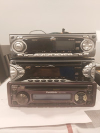 3 Car stereo cd decks JVC200W,JVC180W,PANASONIC 180W Read Descri