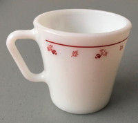 Pyrex Tasse - Pyrex Mug Cup Burgundy Rose