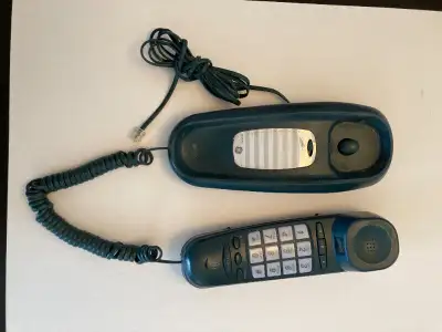 Vintage GE Blue Touch-Tone  Desk or Wall Phone Model 29255ge3-c, View more