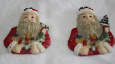 2 Santas Refrigerator Magnets, View more