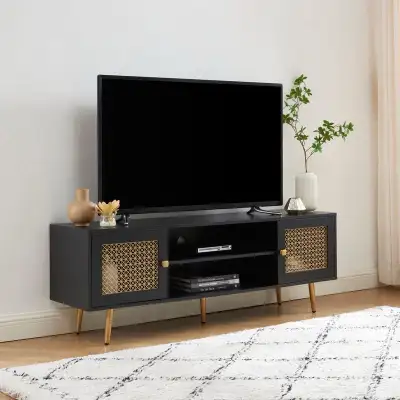 59 Inch TV Stand for 65'' TV, Classic Entertainment Center Media, View more
