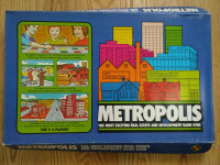 1976 Vintage Board Game - METROPOLIS - Rare Real Estate Game
