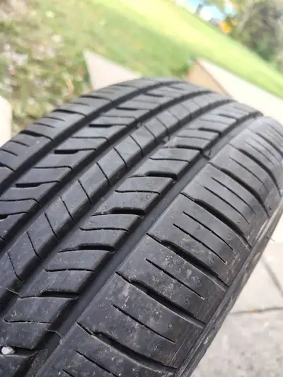 Set of four all season tires in great shape, one pair are brand new, other pair are 2 seasons old. A...