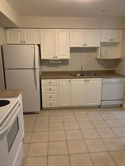 One bedroom and den. 5 appliances, heat and hot water included. Underground parking. No dogs