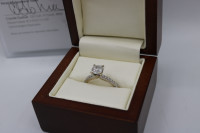 14 KT Yelow and White Gold Engagement Ring. Jewerly (#I-4867)