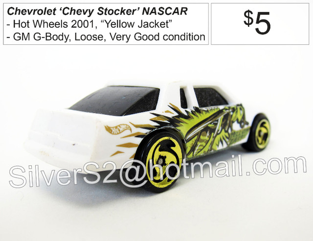 ~ HOT WHEELS 2001 Chevrolet CHEVY STOCKER 'Yellow Jacket' LOOSE in Arts & Collectibles in City of Toronto - Image 3