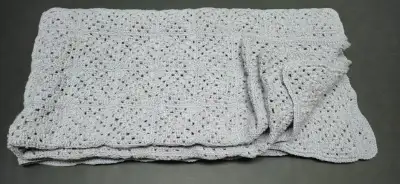 Beautiful New Grey Handmade Bedspread / Blanket / Bed Cover, View more