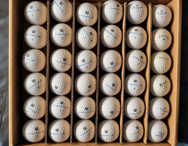 36 Golf balls! 29 brand new Wilson Profile + 7 assorted used in Golf in Windsor Region - Image 3