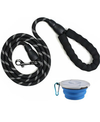 New 5FT Training Leash for Dogs, Nylon Rope Dog Leash with Swive