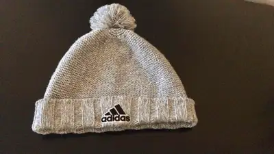 Adidas Grey Knit Pom Pom Beanie Hat, View more
