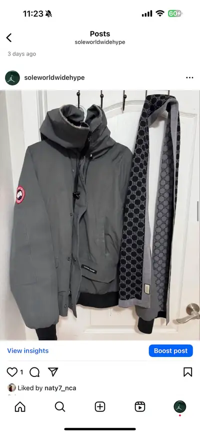 Canada Goose grey jacket M $375, View more