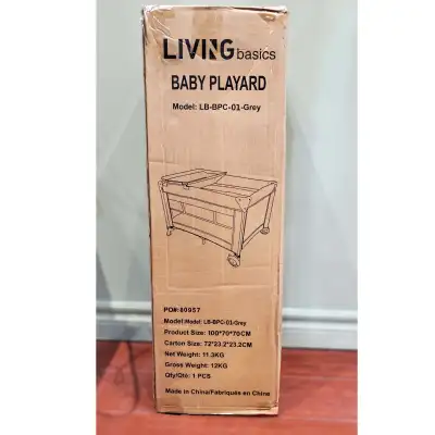 LIVINGbasics Portable Baby Playard and Changing Table, View more