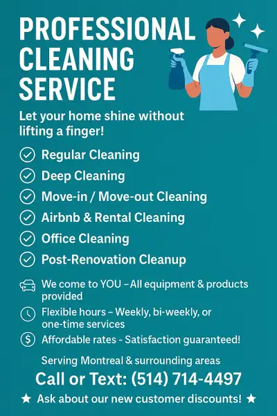 ✨ PROFESSIONAL CLEANING SERVICE ✨, View more
