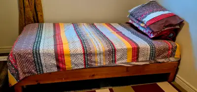 Single Wooden Bed Frame, View more