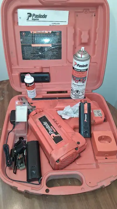 Selling Paslode framing nailer since I don't need it anymore. Has been recently serviced and cleaned...