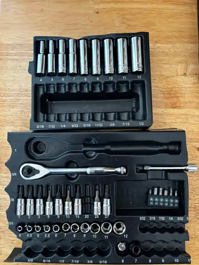 MAXIMUM Professional Grade 1/4 Socket Set, View more