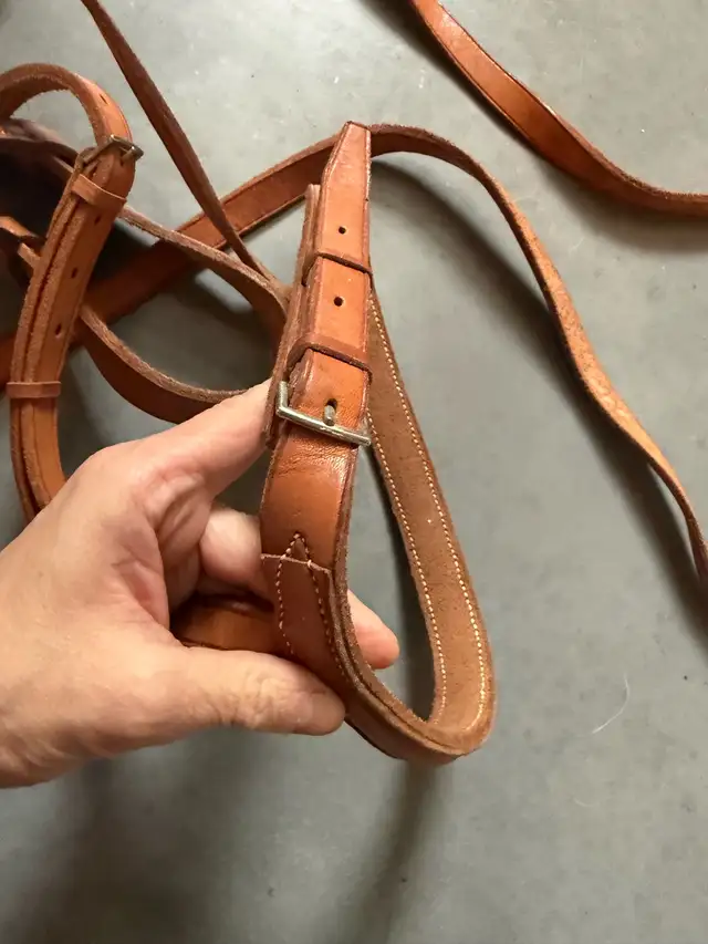 Bride de Cheval en cuir et corde d’attache in Equestrian & Livestock Accessories in Laurentides - Image 7