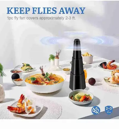 Jrrong 2 Pcs Picnic Fly Fans for Tables, Fly Repellent Fan Indoo, View more